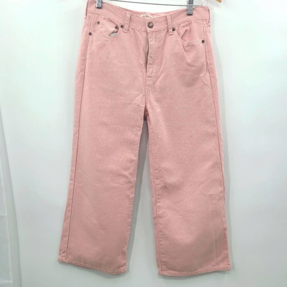 BCBG wide leg jeans, pink, size 26